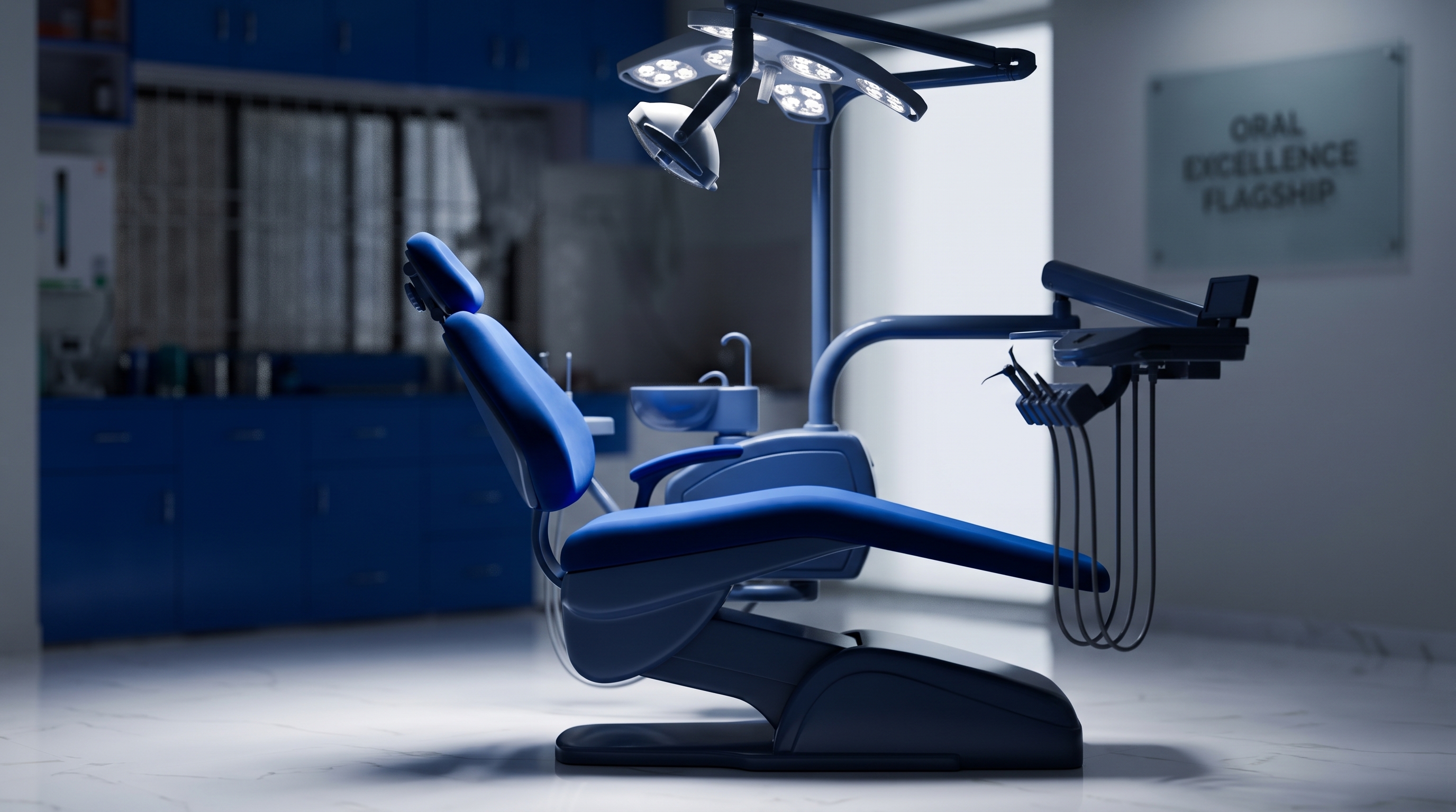 Modern operatory chair and precision instruments at our dental clinic
